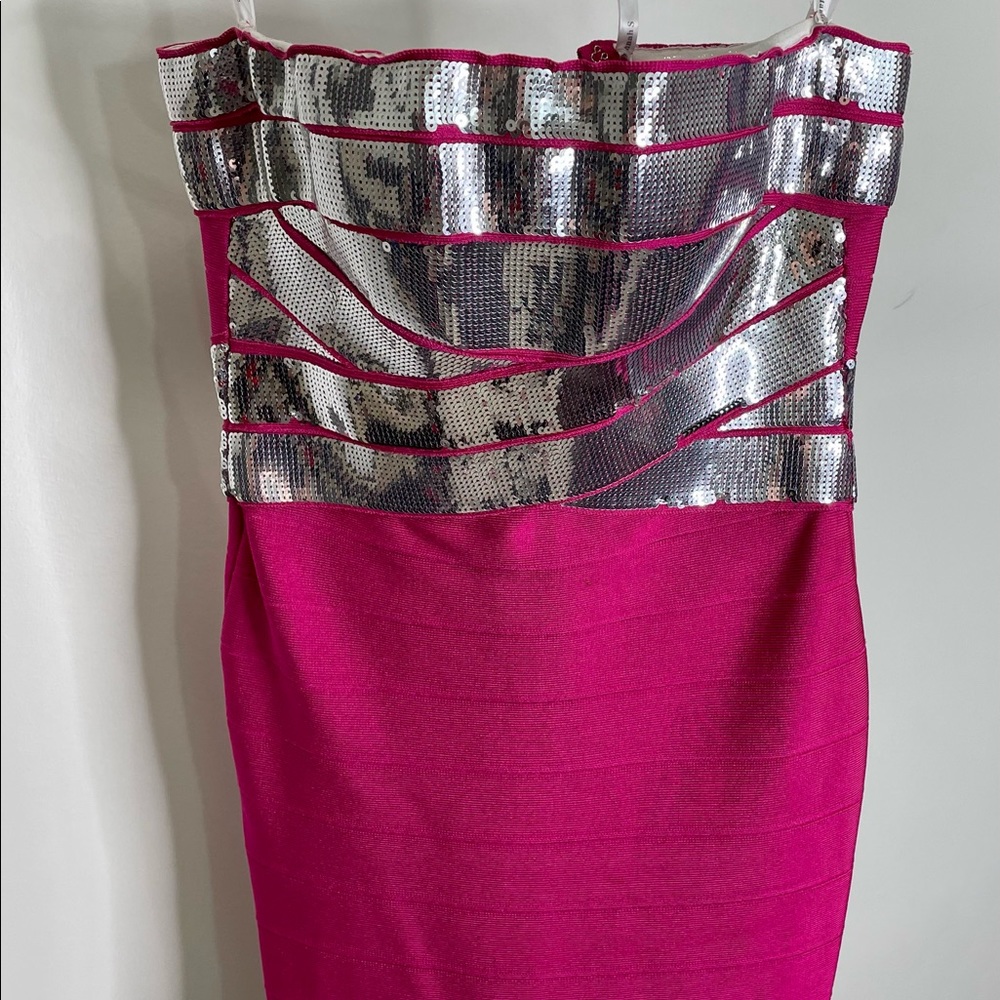 Harve leger style body on heavy “ hold you in” minidress